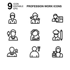 work profession icon or logo isolated sign symbol vector illustration - Collection of high quality black style vector icons 
