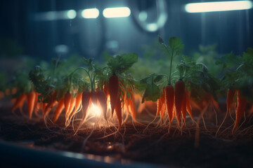 Cultivation of Carrots under Artificial UV Light in Hydroponic System