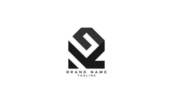 LVC, LCV, Abstract initial monogram letter alphabet logo design