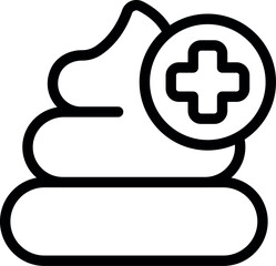 Healthy analysis icon outline vector. Pet animal. Vaccine food