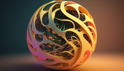 abstract colorful sphere