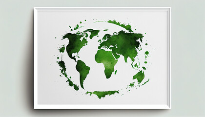 green world map