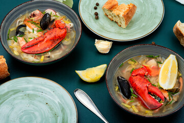 Popular seafood soup.