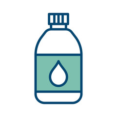 water bottle icon vector design template in white background