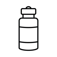 water bottle icon vector design template in white background