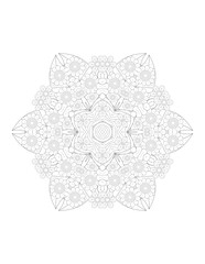 Hand-Drawn Abstract Henna Mendie Flowers Doodle Vector Illustration Design Element. Decoration in ethnic oriental, Indian style. Flower Mandalas. Vintage decorative elements. Oriental pattern