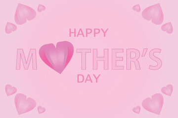 Happy Mother`s Day elegant hand drawn watercolor vector illustration for greeting card or invitation design