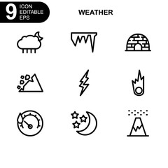 weather icon or logo isolated sign symbol vector illustration - Collection of high quality black style vector icons
