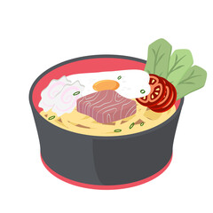 Ramyun Ramyeon Noodle Soup Traditional Ramen Asian Food