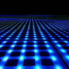 Monument to the Sun, greetings to the sun at night in Zadar, Croatia © Angela