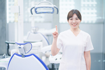 女性　歯科衛生士　ポートレート