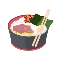 Ramen Noodle Ramyun Ramyeon Soup Traditional Asian Food