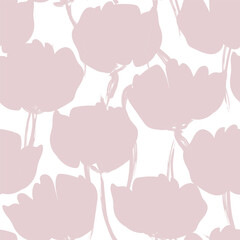 Pastel Abstract Floral Seamless Pattern Design