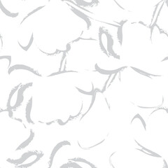 Monochrome Abstract Floral Seamless Pattern Design