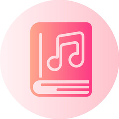 audiobook gradient icon