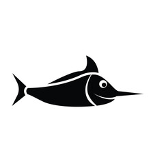 fish, icon, vector, design, template, illustrasi, logo, flat, style, trendy, collection