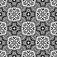 Vector monochrome pattern, Abstract texture for fabric print, card, table cloth, furniture, banner, cover, invitation, decoration, wrapping.seamless repeating pattern.Black and 
white color.