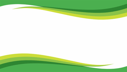 blank wavy green background with white copy space