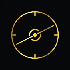 gold radar, icon, vector, design, template, illustrasi, logo, flat, style, trendy, collection