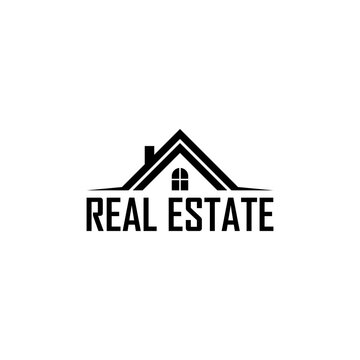 Real estate logo. Real estate concept. Small house isolated on transparent background