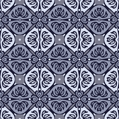 Fototapeta premium Japanese Art Petal Vector Seamless Pattern
