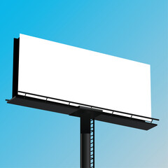 Billboard vector mockup - obrazy, fototapety, plakaty