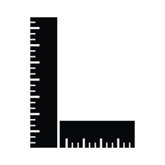 Fototapeta premium ruler, icon, vector, design, template, illustrasi, logo, flat, style, trendy, collection