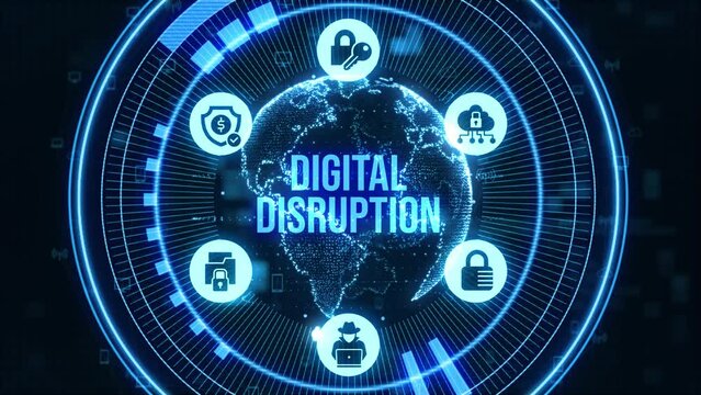 Digital disruption transformation digitalization innovation technology.