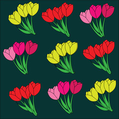 Pattern design vector template