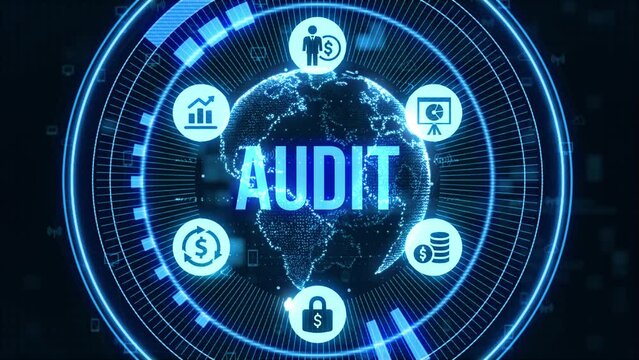 Business, Technology, Internet and network concept. Audit business and finance concept.