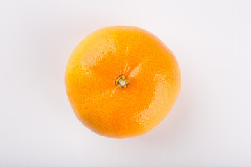 mandarin on white background