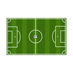 Soccer field icon. Football  flat style vector ilustration.