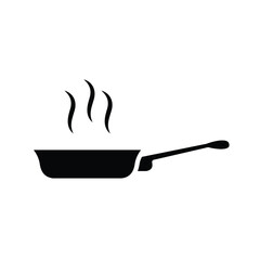 frying pan, icon, vector, design, template, illustrasi, logo, flat, style, trendy, collection