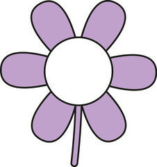 Lined Daisy Flower