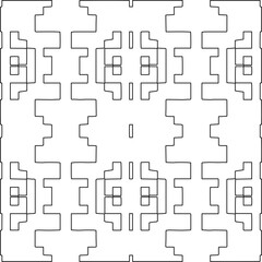 Stylish texture with figures from lines.Abstract geometric black and white pattern for web page, textures, card, poster, fabric, textile. Monochrome graphic repeating design. 