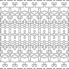 Stylish texture with figures from lines.Abstract geometric black and white pattern for web page, textures, card, poster, fabric, textile. Monochrome graphic repeating design. 