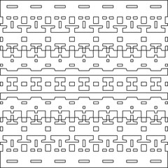 Stylish texture with figures from lines.Abstract geometric black and white pattern for web page, textures, card, poster, fabric, textile. Monochrome graphic repeating design. 