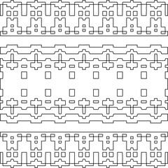 Stylish texture with figures from lines.Abstract geometric black and white pattern for web page, textures, card, poster, fabric, textile. Monochrome graphic repeating design. 