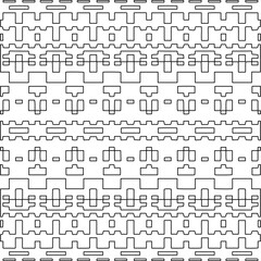 Stylish texture with figures from lines.Abstract geometric black and white pattern for web page, textures, card, poster, fabric, textile. Monochrome graphic repeating design. 