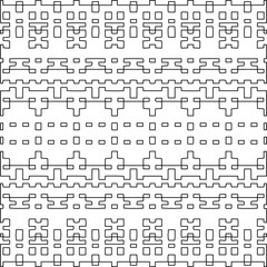 Stylish texture with figures from lines.Abstract geometric black and white pattern for web page, textures, card, poster, fabric, textile. Monochrome graphic repeating design. 