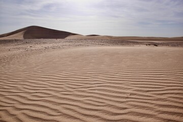 Fototapeta na wymiar Beautiful barren sandy dune