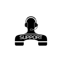 Support service icon isolated on transparent background