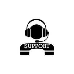 Support service icon isolated on transparent background