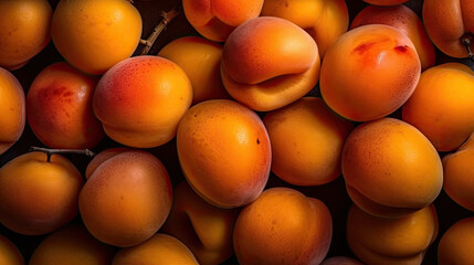 apricot as close up shoot created with Generative AI technology
