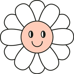 Smiling Flower Character