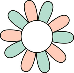 Lined Daisy Flower Head