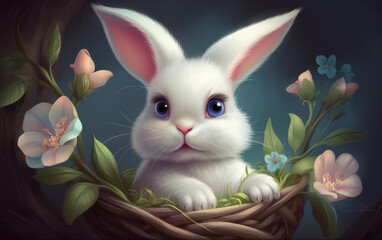 Cute easter bunny