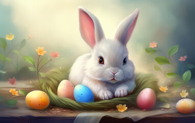 Cute easter bunny