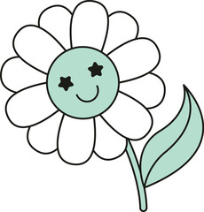 Smiling Flower Character