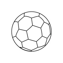 Fototapeta premium soccer ball icon vector isolated on white background,eps vector